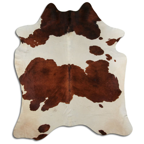 Braun-Weißes Kuhfell XXL