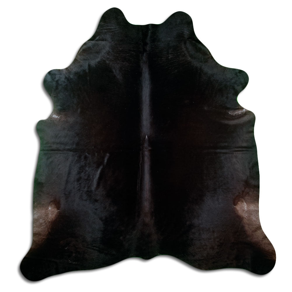 Braunes Kuhfell, ca. 230 × 210 cm, von oben fotografiert: genau das Fell, das Sie erhalten