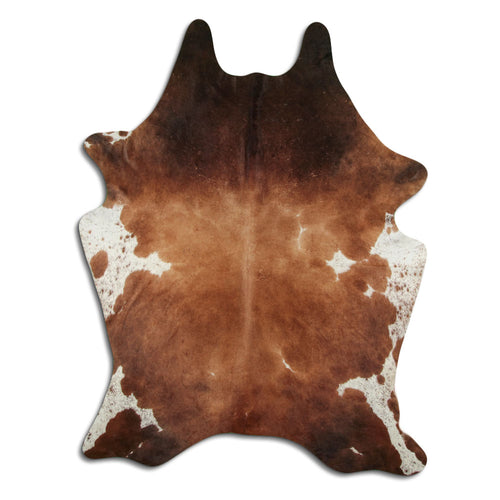 Braun-Weißes Kuhfell XXL