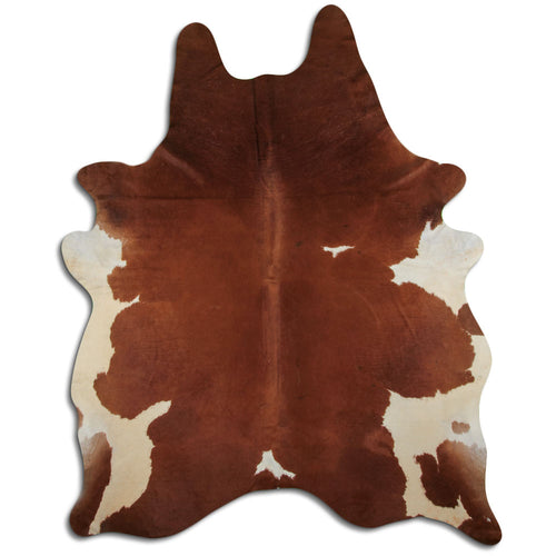 Braun-Weißes Kuhfell XXXL