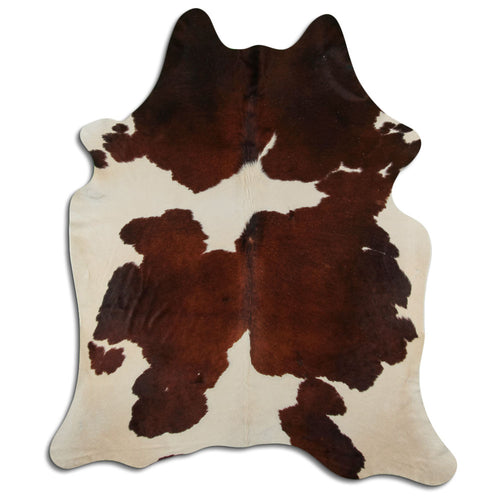 Braun-Weißes Kuhfell XXL