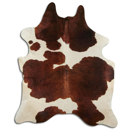 Braun-Weißes Kuhfell XXL