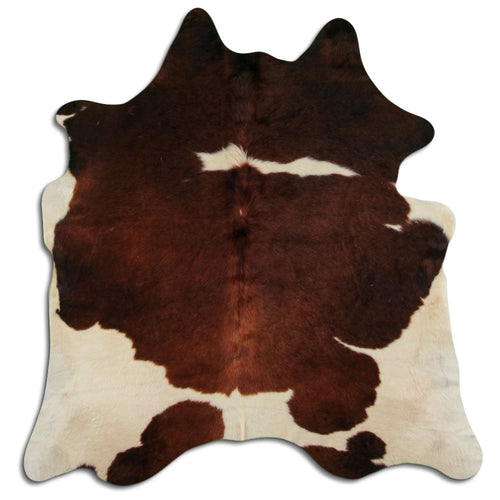 Braun-Weißes Kuhfell XL