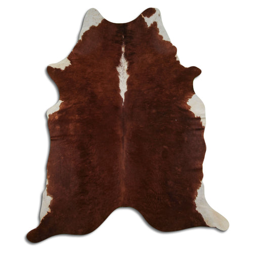 Braun-Weißes Kuhfell L