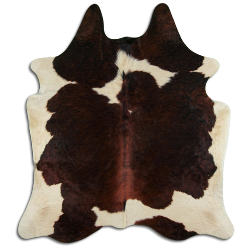 Braun-Weißes Kuhfell XXL