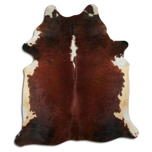 Braun-Weißes Kuhfell XL