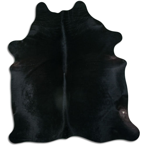 Schwarzes Kuhfell L