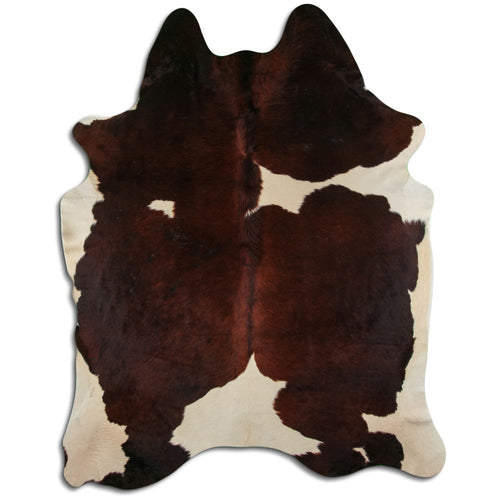 Braun-Weißes Kuhfell XXXL