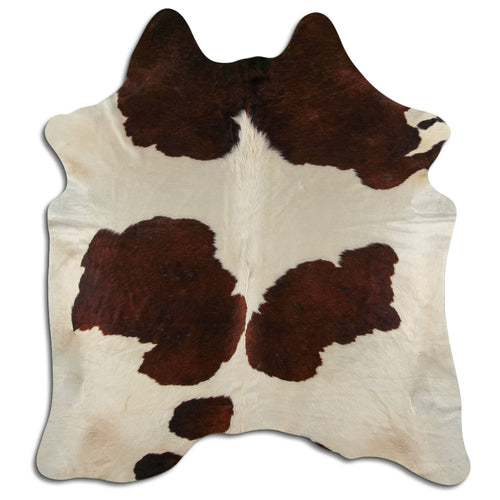 Braun-Weißes Kuhfell XXL