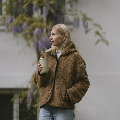 Merino Jacke ''Laguna'' Dunkelbraun