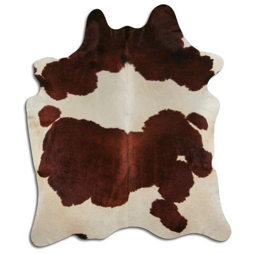 Braun-Weißes Kuhfell XXL
