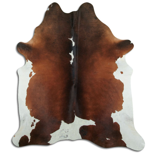 Braun-Weißes Kuhfell XXL