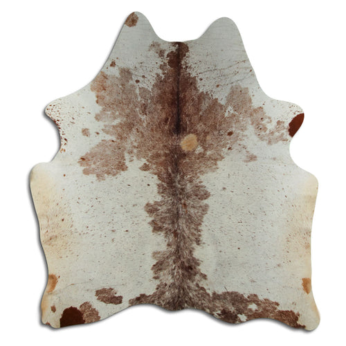 Braun-Weißes Kuhfell L