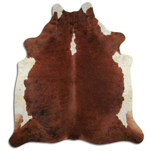 Braun-Weißes Kuhfell XXL