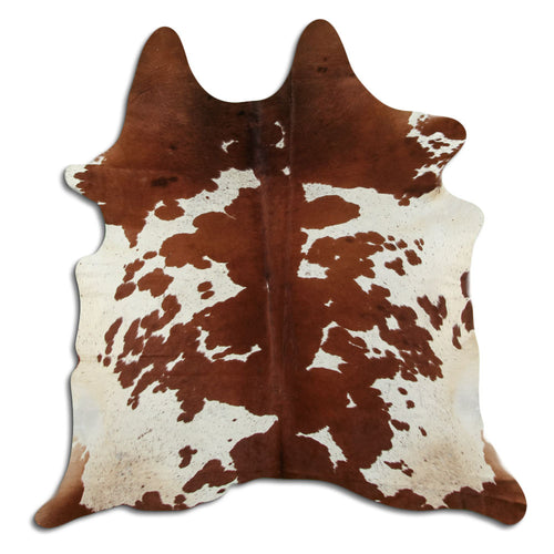 Braun-Weißes Kuhfell L