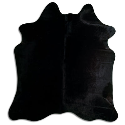 Schwarzes Kuhfell L
