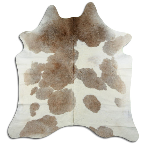 Braun-Weißes Kuhfell XXL