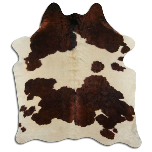 Braun-Weißes Kuhfell XXL