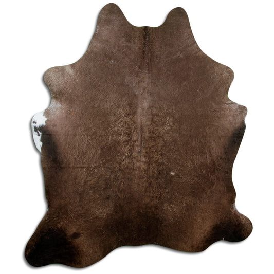 Champagnerfarbenes Kuhfell, ca. 200 × 170 cm, von oben fotografiert: genau das Fell, das Sie erhalten