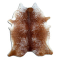 Salt & Pepper Kuhfell, ca. 200 × 160 cm, von oben fotografiert: genau das Fell, das Sie erhalten