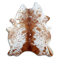 Salt & Pepper Kuhfell, ca. 210 × 170 cm, von oben fotografiert: genau das Fell, das Sie erhalten