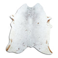 Salt & Pepper Kuhfell, ca. 180 × 170 cm, von oben fotografiert: genau das Fell, das Sie erhalten