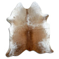 Salt & Pepper Kuhfell, ca. 190 × 160 cm, von oben fotografiert: genau das Fell, das Sie erhalten
