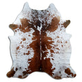 Salt & Pepper Kuhfell, ca. 200 × 180 cm, von oben fotografiert: genau das Fell, das Sie erhalten
