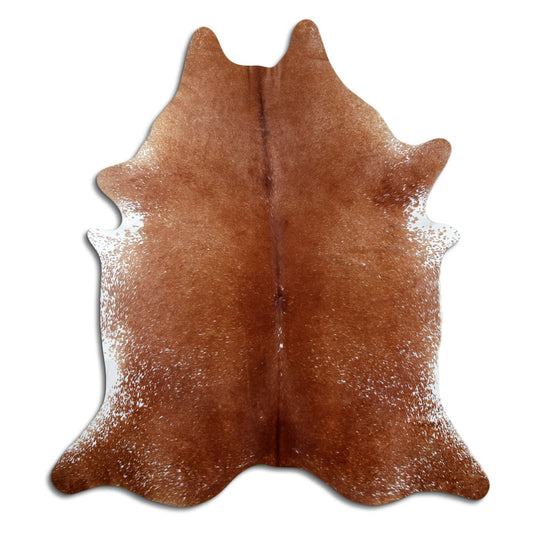 Salt & Pepper Kuhfell, ca. 220 × 200 cm, von oben fotografiert: genau das Fell, das Sie erhalten