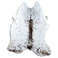 Salt & Pepper Kuhfell, ca. 220 × 180 cm, von oben fotografiert: genau das Fell, das Sie erhalten