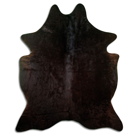 Braunes Kuhfell, ca. 200 × 170 cm, von oben fotografiert: genau das Fell, das Sie erhalten