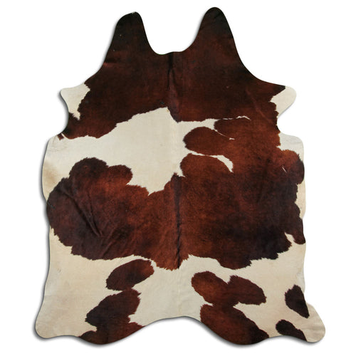 Braun-Weißes Kuhfell XXL