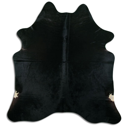 Schwarzes Kuhfell L