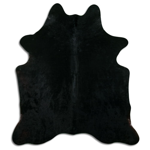 Schwarzes Kuhfell L