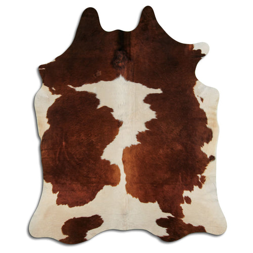 Braun-Weißes Kuhfell XXL