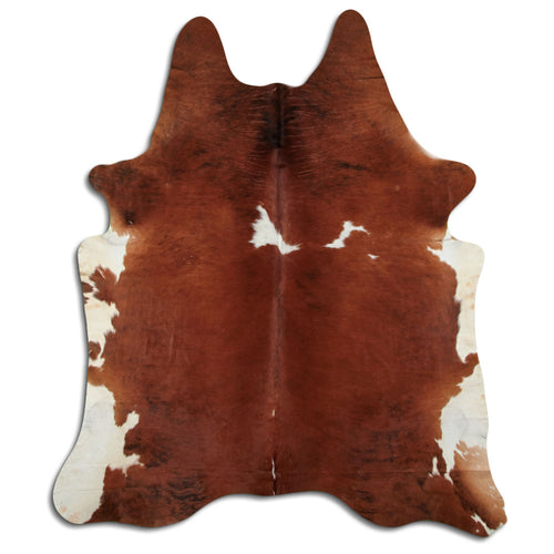 Braun-Weißes Kuhfell XXL