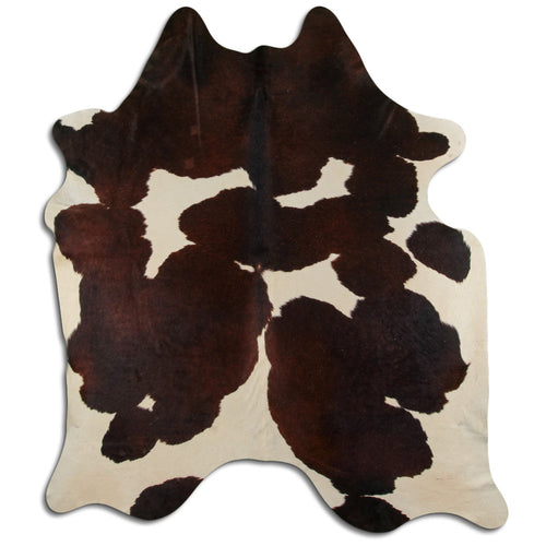 Braun-Weißes Kuhfell XXL