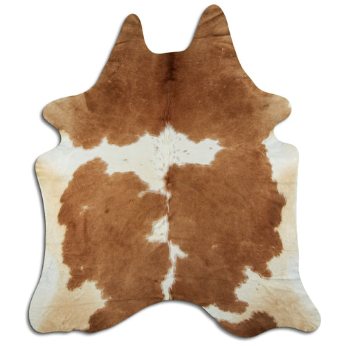 Braun-Weißes Kuhfell XL