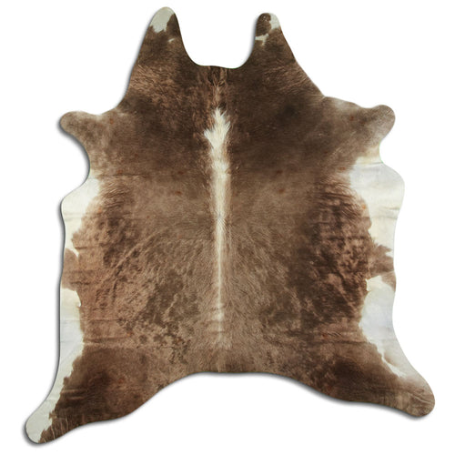 Braun-Weißes Kuhfell XL