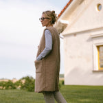 Merino Weste ''Sea'' Beige