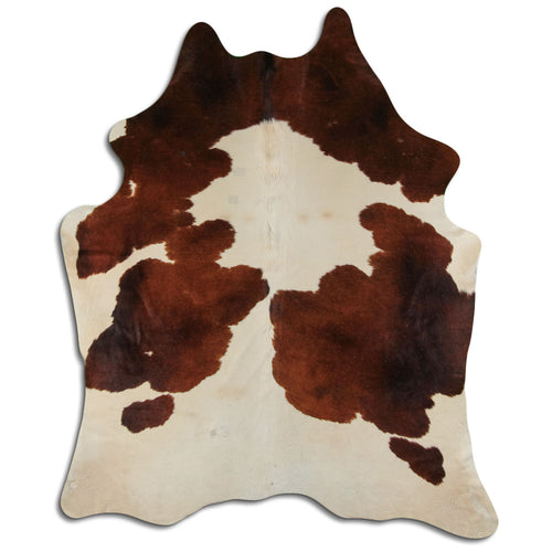 Braun-Weißes Kuhfell XXL