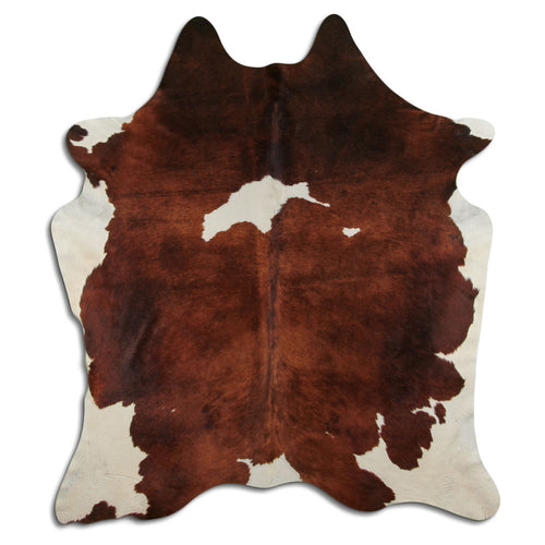 Braun-Weißes Kuhfell XXL