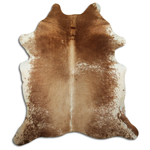 Braun-Weißes Kuhfell XXL