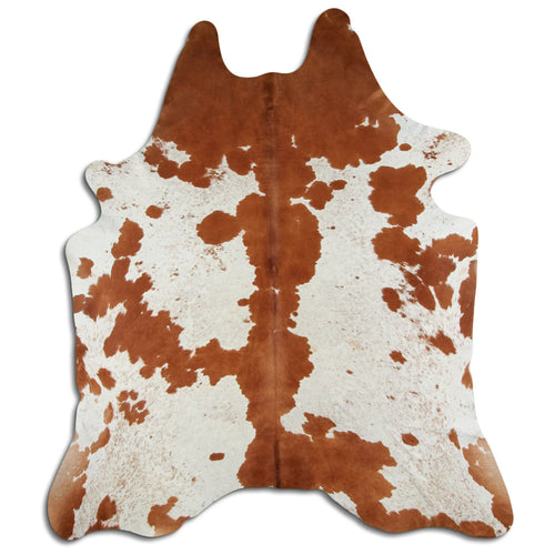 Braun-Weißes Kuhfell XXL