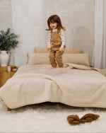 Wolldecke „Caramel“ aus Kamelhaar & Merinowolle | einlagig