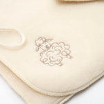 Babyjacke „Schaf“ mit Stickerei; ecru