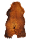 Isländisches Rusty-Schaffell, ca. 125 × 65 cm, von oben fotografiert: genau das Fell, das Sie erhalten