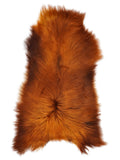 Isländisches Rusty-Schaffell, ca. 125 × 75 cm, von oben fotografiert: genau das Fell, das Sie erhalten