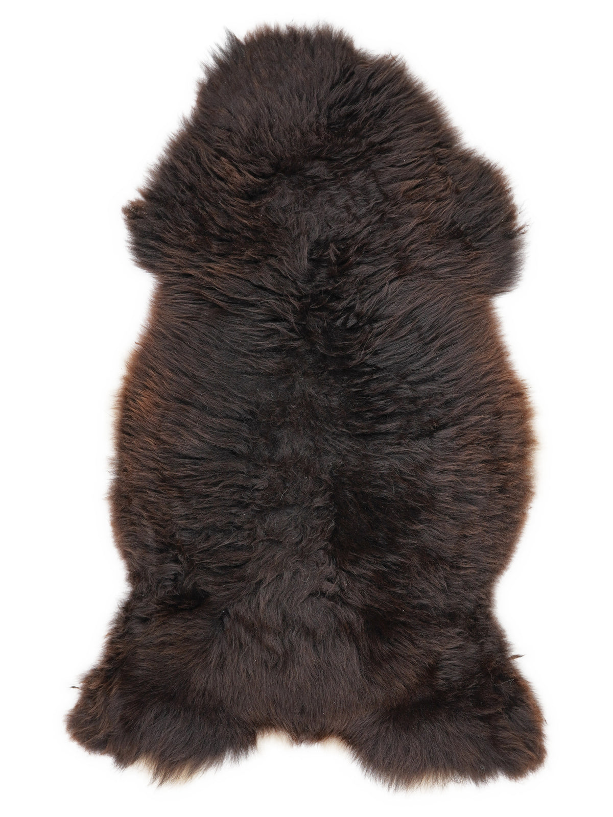 Mehrfarbiges britisches Lammfell, ca. 110 × 60 cm, von oben fotografiert: genau das Fell, das Sie erhalten