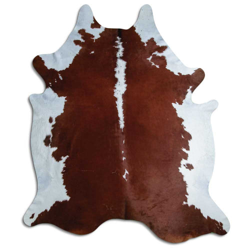 Braun-Weißes Kuhfell XXXL